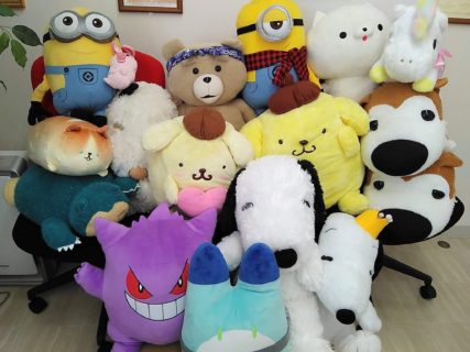 ぬいぐるみなどをお持ち込み頂きました♪